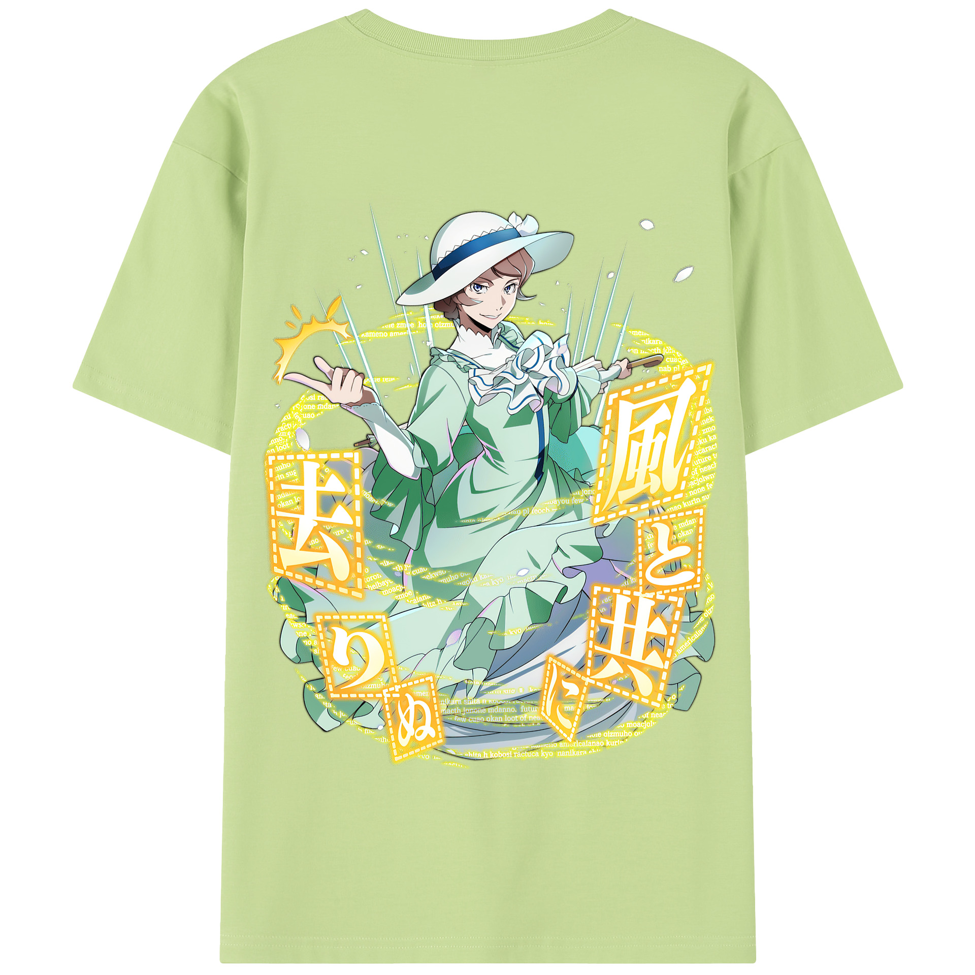 （画像用） 文豪ストレイドッグス Bungo Stray Dogs 綿100％半袖Tシャツ（背面プリント）